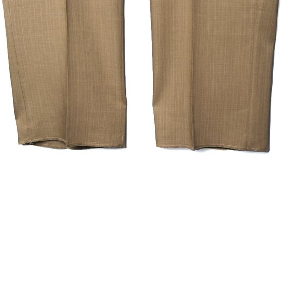 Vintage Pierre Cardin Dress Pants Trousers Flat Front Slacks Tan Sz 40 NEW - Picture 13 of 13